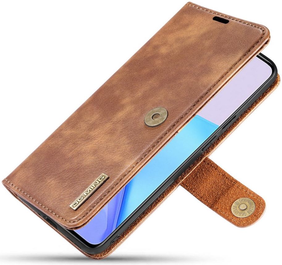 OnePlus 9 Hoesje 2-in-1 Book Case en Back Cover Bruin afbeelding 4