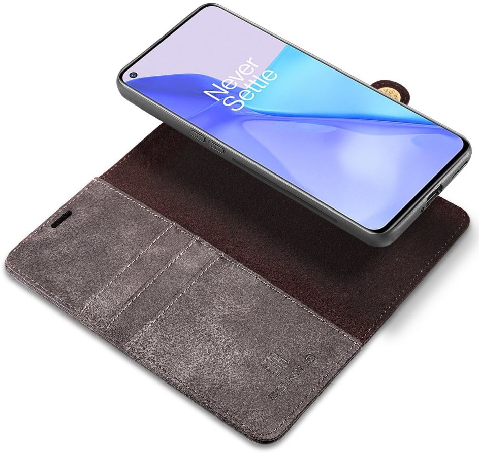 OnePlus 9 Hoesje 2-in-1 Book Case en Back Cover Grijs afbeelding 1