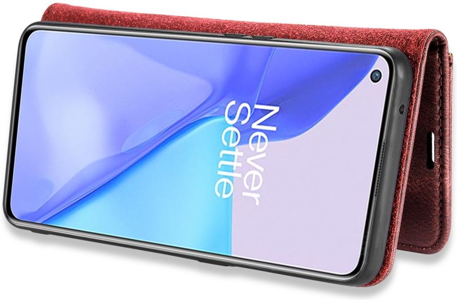 OnePlus 9 Hoesje 2-in-1 Book Case en Back Cover Rood afbeelding 10