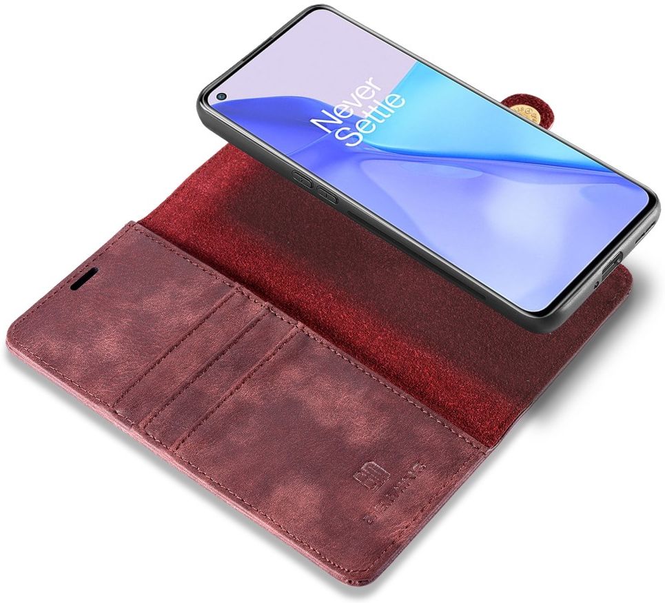 OnePlus 9 Hoesje 2-in-1 Book Case en Back Cover Rood afbeelding 1
