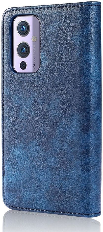 OnePlus 9 Hoesje 2-in-1 Book Case en Back Cover Blauw afbeelding 8