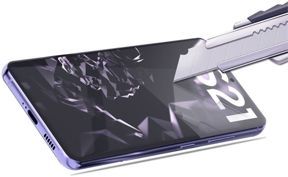 Samsung Galaxy S21 Screen Protector Tempered UV Glass Volledig Dekkend afbeelding 9