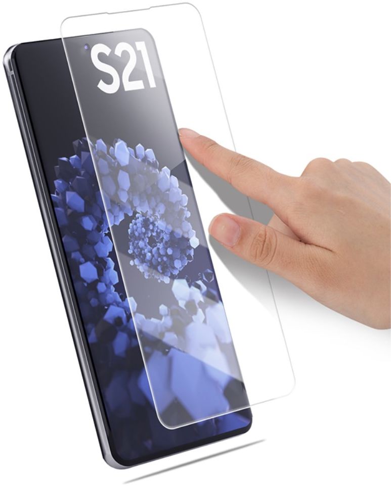 Samsung Galaxy S21 Screen Protector Tempered UV Glass Volledig Dekkend afbeelding 4