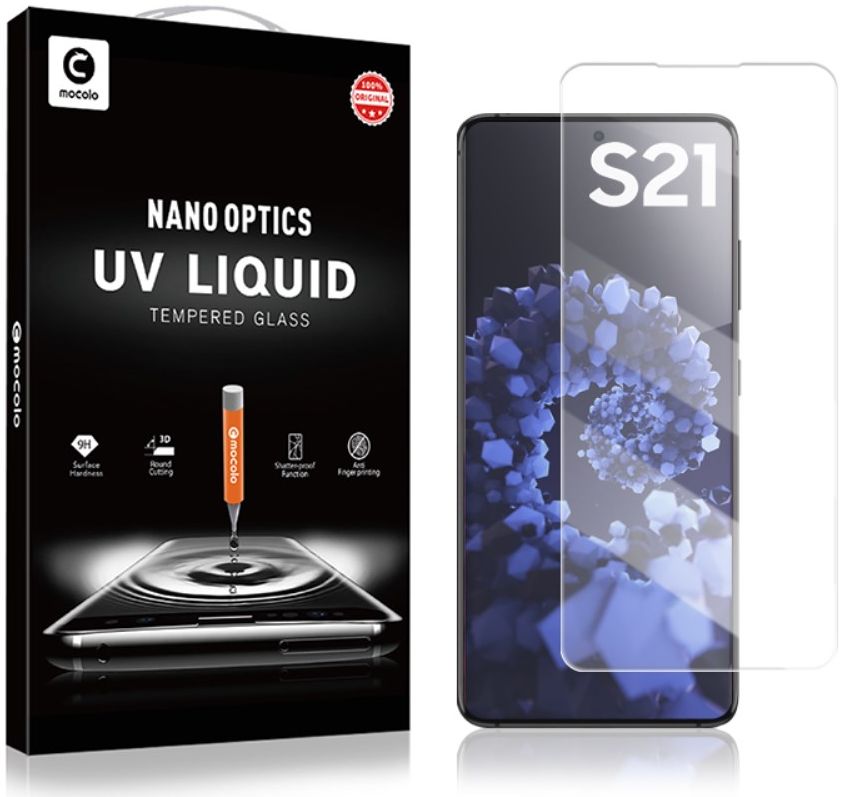 Samsung Galaxy S21 Screen Protector Tempered UV Glass Volledig Dekkend afbeelding 11