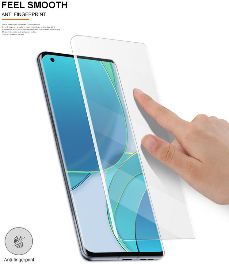 OnePlus 9 Pro Screen Protector Tempered UV Glass Volledig Dekkend afbeelding 4