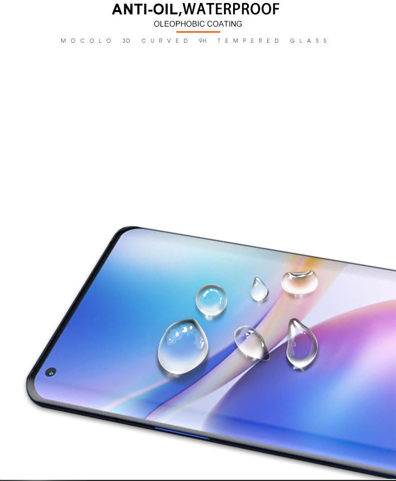 Oneplus 9 Pro Screen Protector Tempered Uv Glass Volledig Dekkend