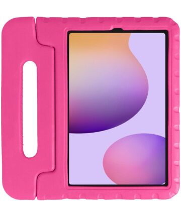 Samsung Galaxy Tab S6 Kinder Tablethoes met Handvat Roze Hoesjes