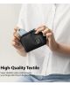 Ringke Mini Pouch Half Pocket Opbergtas voor AirPods/Galaxy Buds Zwart