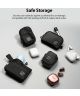 Ringke Mini Pouch Two Pocket Opbergtas voor AirPods/Galaxy Buds Zwart