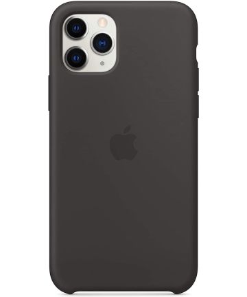 Origineel Apple iPhone 11 Pro Hoesje Siliconen Back Cover Zwart Hoesjes