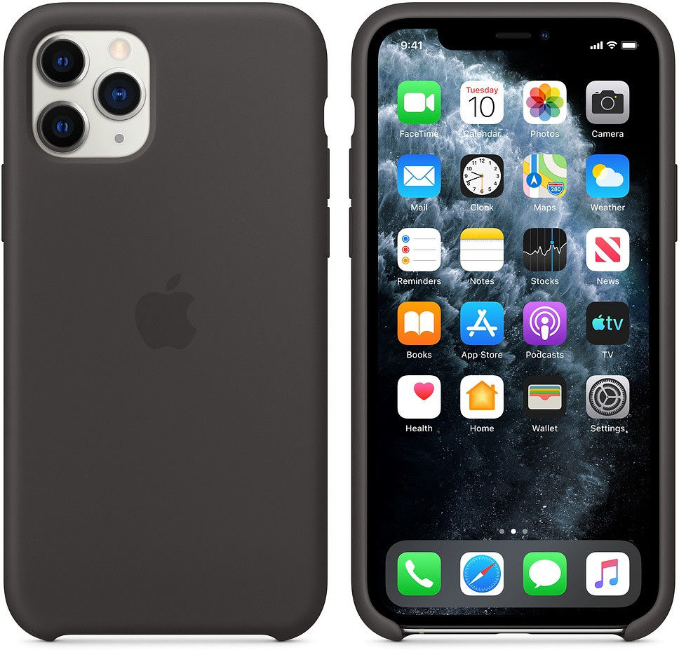 Origineel Apple iPhone 11 Pro Hoesje Siliconen Back Cover Zwart afbeelding 5