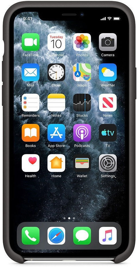Origineel Apple iPhone 11 Pro Hoesje Siliconen Back Cover Zwart afbeelding 2