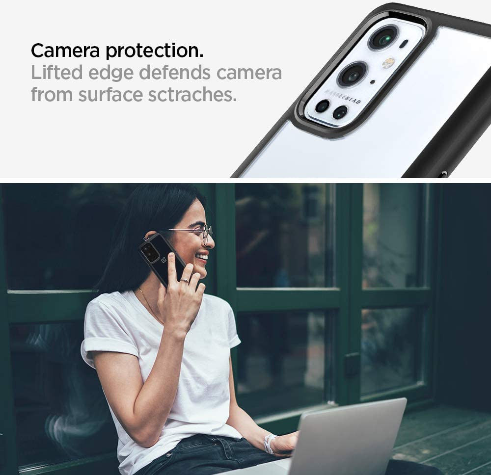 Spigen Ultra Hybrid OnePlus 9 Pro Hoesje Back Cover Zwart afbeelding 4