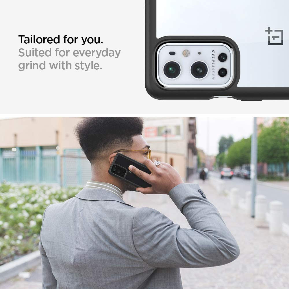 Spigen Ultra Hybrid OnePlus 9 Pro Hoesje Back Cover Zwart afbeelding 6