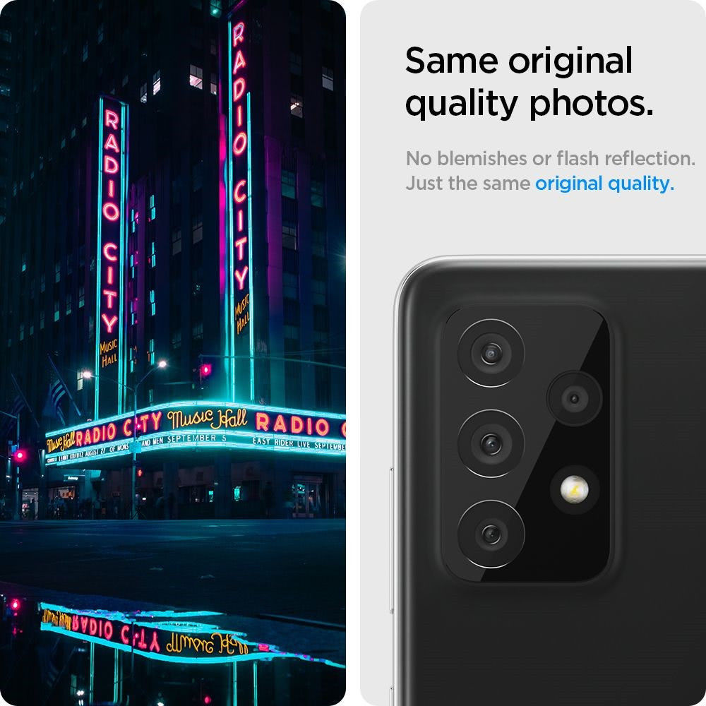 Spigen Optik Samsung Galaxy A72 Camera Lens Protector (2-Pack) afbeelding 4