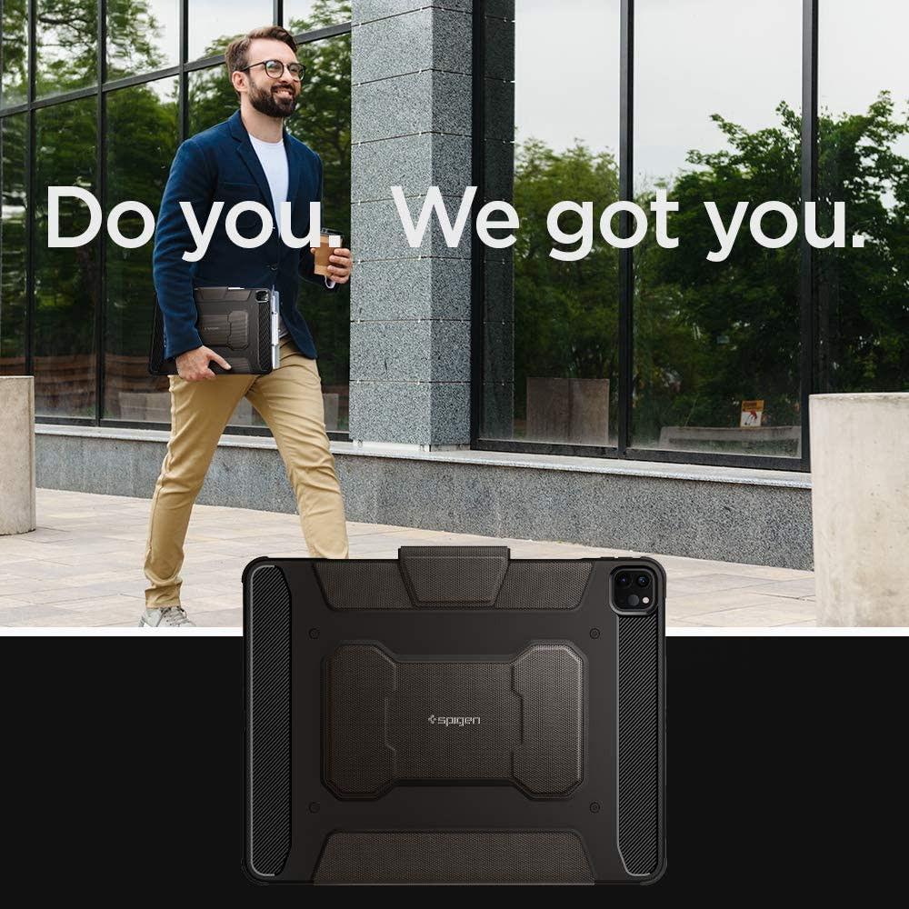 Spigen Rugged Armor Pro Apple iPad Pro 11 (2018/2020/2021) Hoes Grijs afbeelding 9