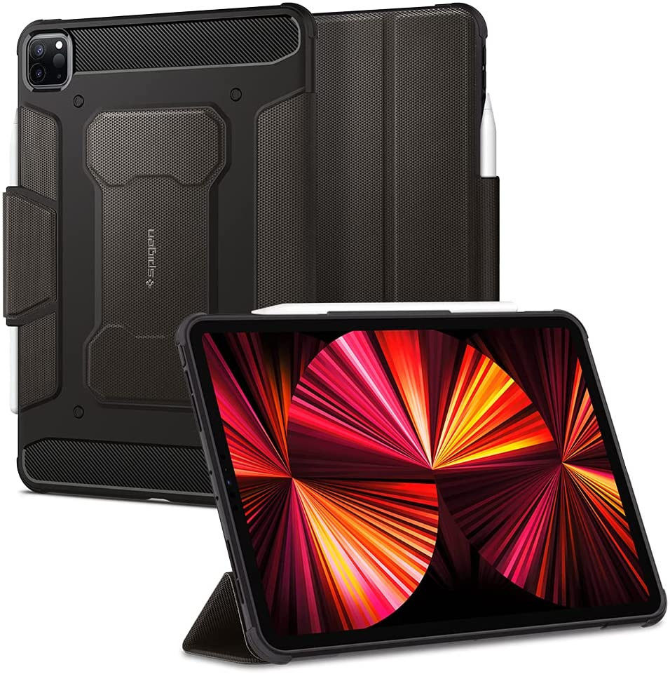 Spigen Rugged Armor Pro Apple iPad Pro 11 (2018/2020/2021) Hoes Grijs afbeelding 1