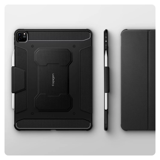 Spigen Rugged Armor Pro Apple iPad Pro 12.9 (2021) Hoes Zwart afbeelding 8