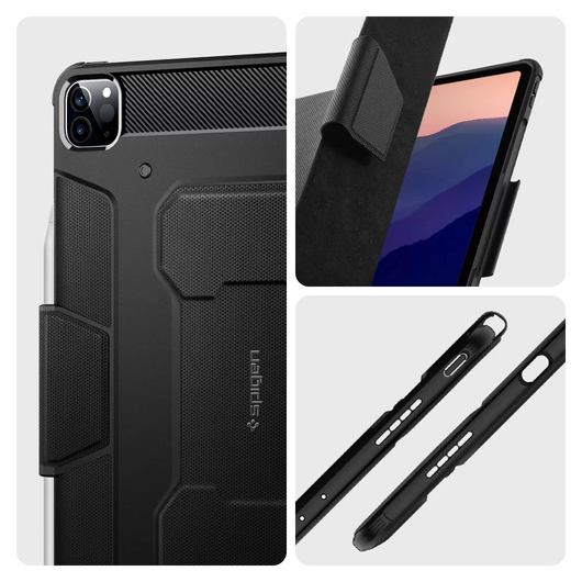Spigen Rugged Armor Pro Apple iPad Pro 12.9 (2021) Hoes Zwart afbeelding 9
