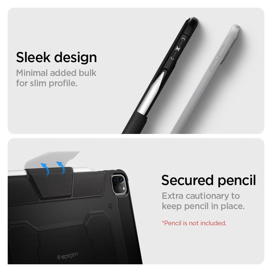 Spigen Rugged Armor Pro Apple iPad Pro 12.9 (2021) Hoes Zwart afbeelding 13