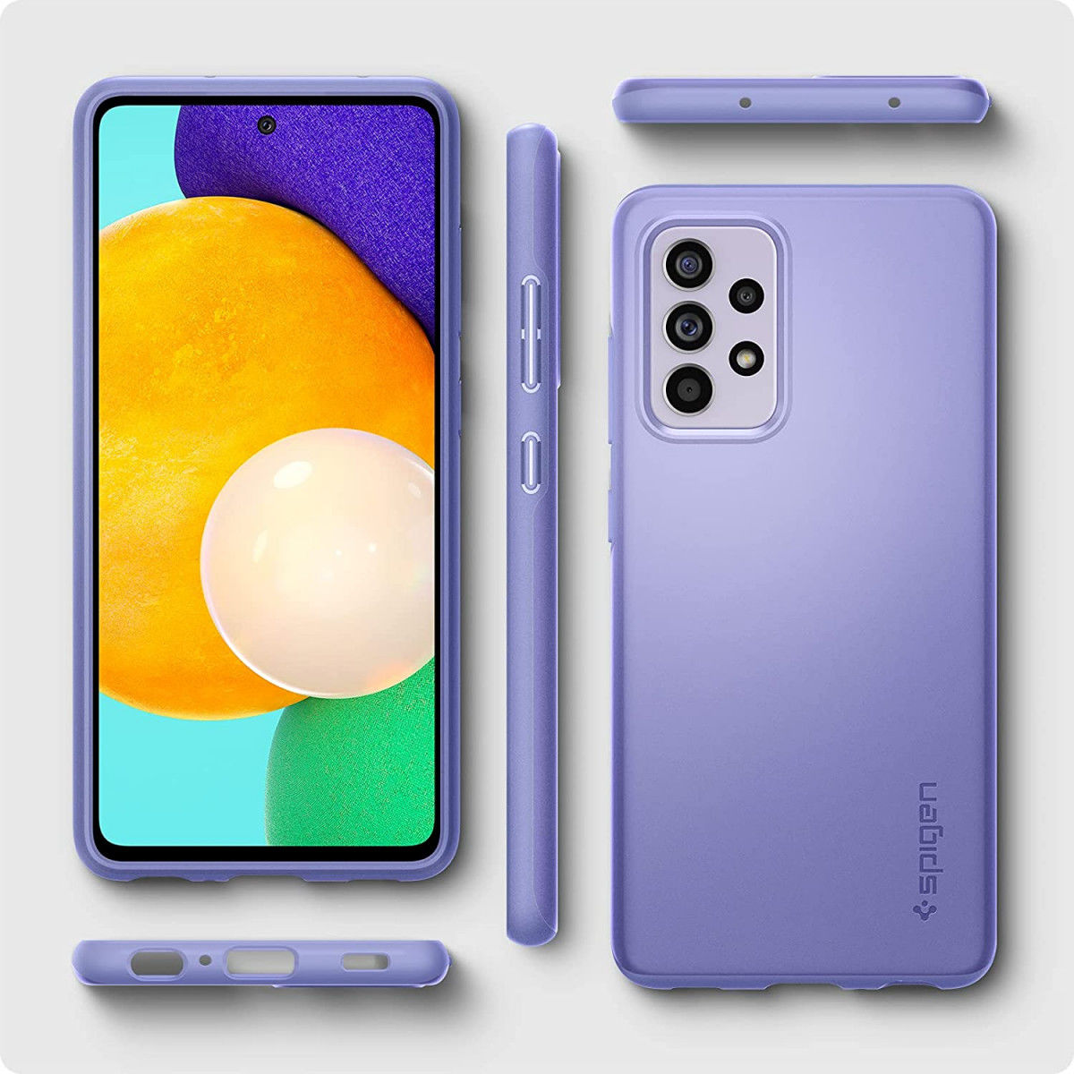Spigen Thin Fit Samsung Galaxy A52 / A52S Hoesje Back Cover Violet afbeelding 9