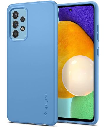 Spigen Thin Fit Samsung Galaxy A52 / A52S Hoesje Back Cover Blauw Hoesjes