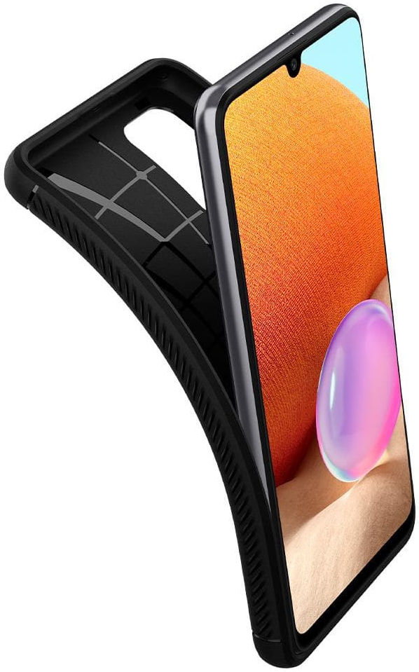 Spigen Rugged Armor Samsung Galaxy A32 5G Hoesje Back Cover Zwart afbeelding 2