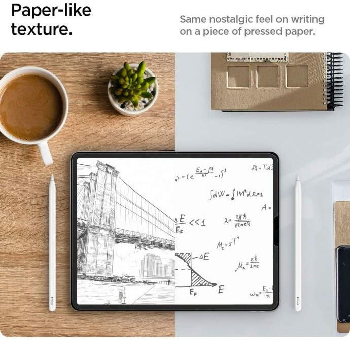 Spigen Paper Touch iPad Pro 12.9 2020/2021 Screen Protector afbeelding 4
