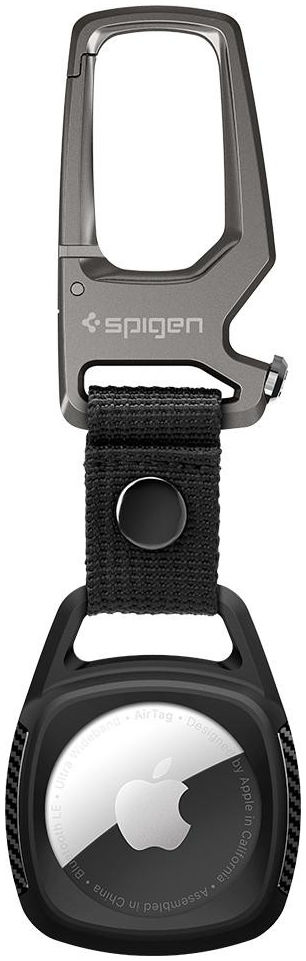 Spigen Apple AirTag Case Rugged Armor Mat Zwart afbeelding 1