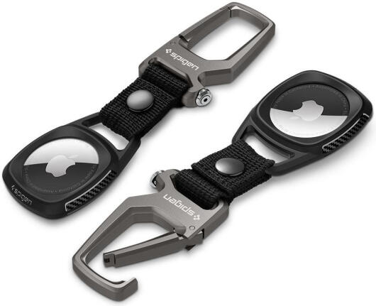 Spigen Apple AirTag Case Rugged Armor Mat Zwart afbeelding 2