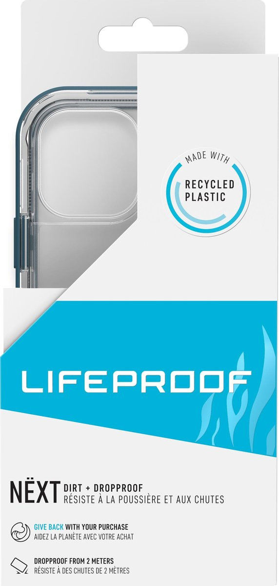 LifeProof Next Apple iPhone 12 / 12 Pro Hoesje Transparant/Zwart afbeelding 10