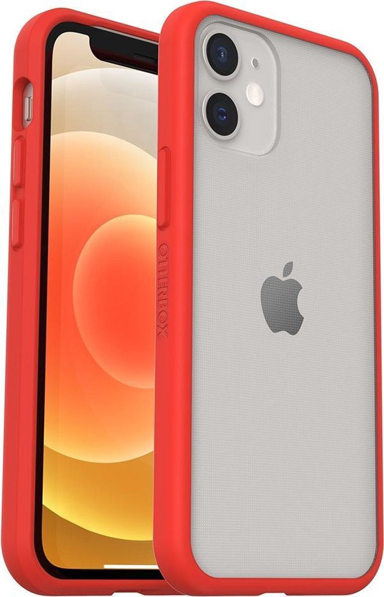 OtterBox React Apple iPhone 12 / 12 Pro Hoesje Transparant Rood afbeelding 1