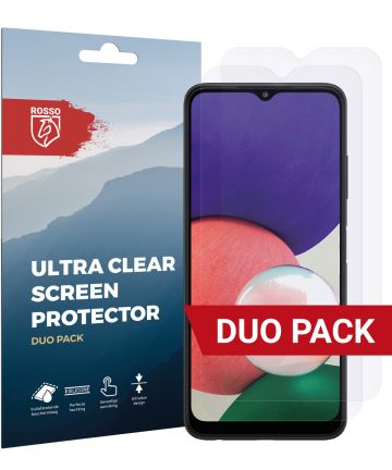 Rosso Samsung Galaxy A22 5G Ultra Clear Screen Protector Duo Pack Screen Protectors
