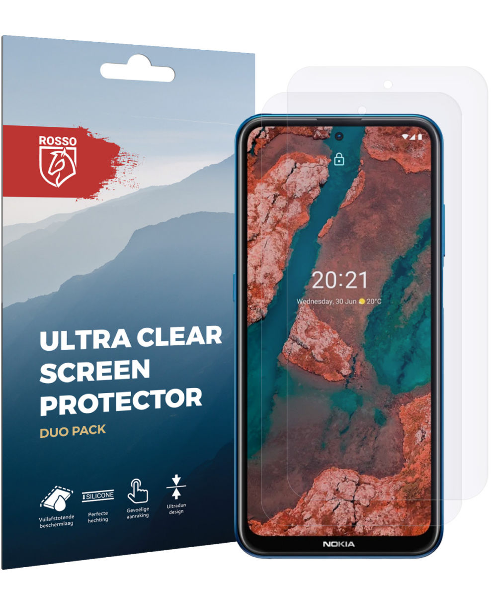 Rosso Nokia X10/X20 Ultra Clear Screen Protector Duo Pack afbeelding 9