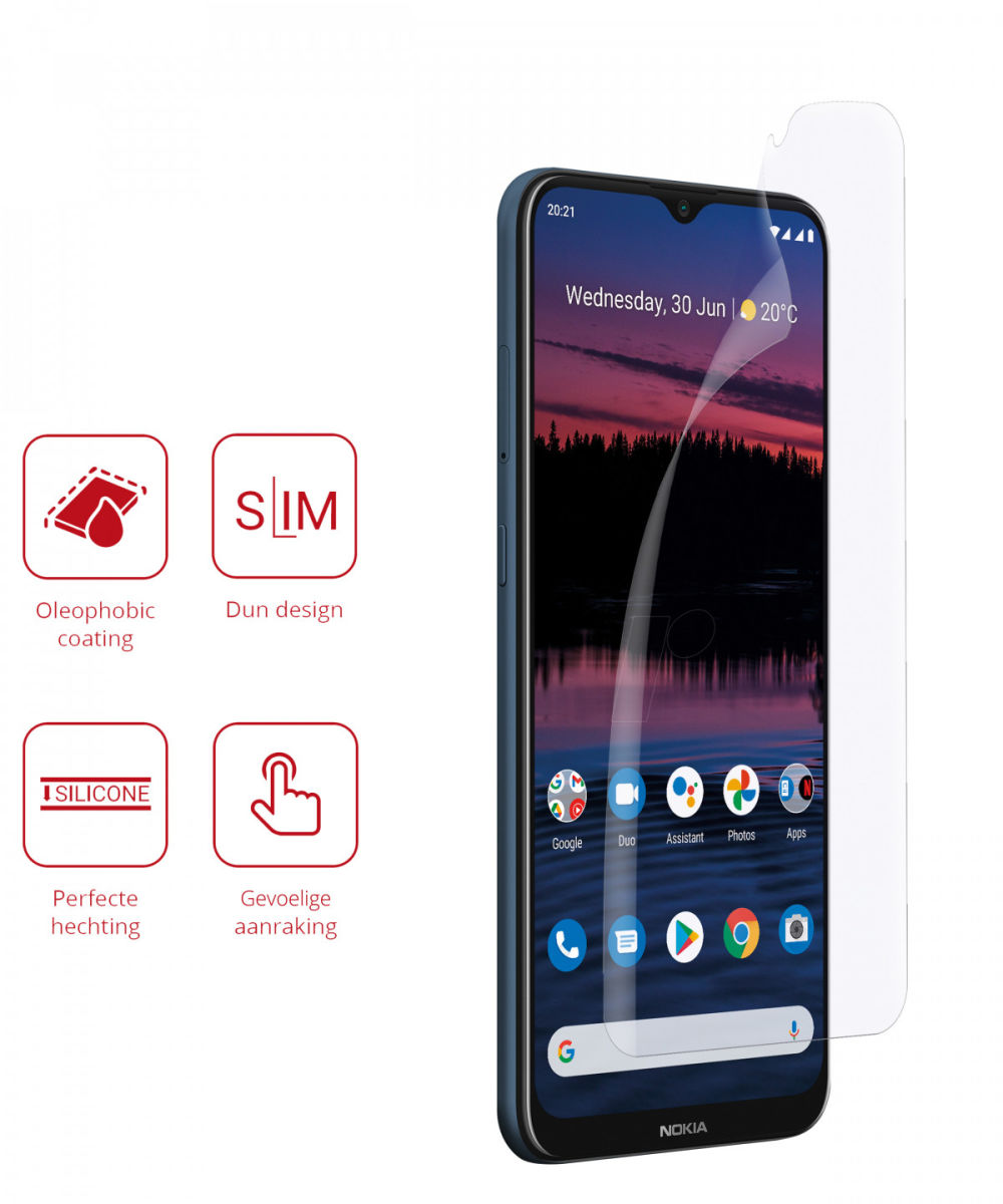 Rosso Nokia G10/G20/Nokia 6.3 Ultra Clear Screen Protector Duo Pack afbeelding 2
