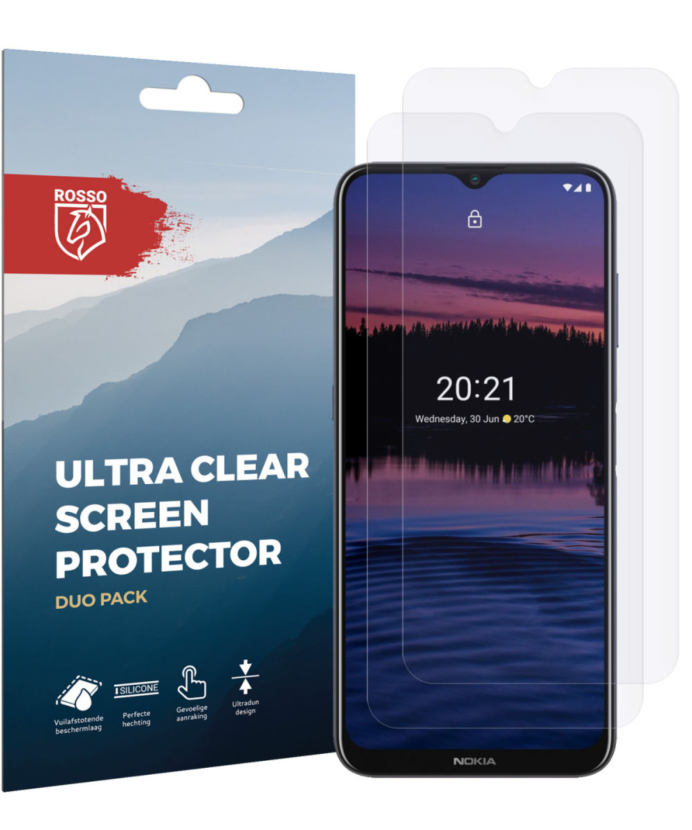 Rosso Nokia G10/G20/Nokia 6.3 Ultra Clear Screen Protector Duo Pack afbeelding 7