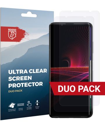 Rosso Sony Xperia 1 III Ultra Clear Screen Protector Duo Pack Screen Protectors