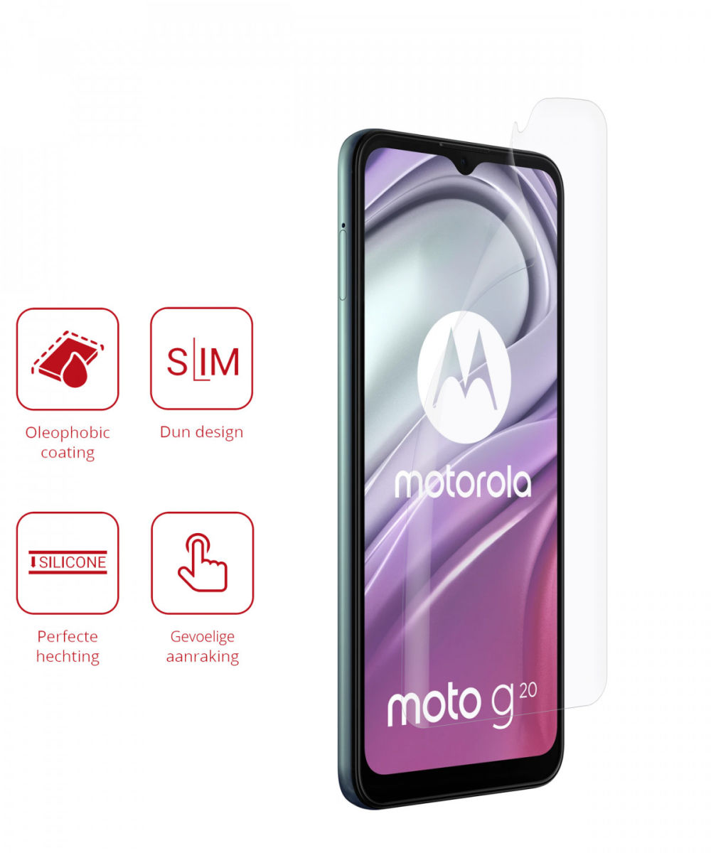 Rosso Motorola Moto G10/G20/G30 Ultra Clear Screen Protector Duo Pack afbeelding 2