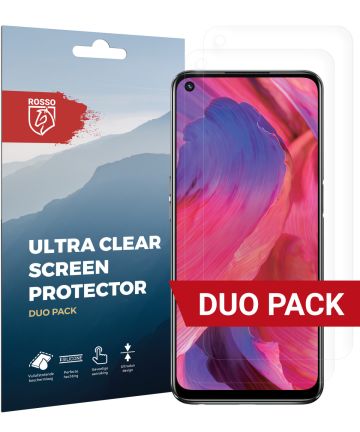Rosso Oppo A74 5G Ultra Clear Screen Protector Duo Pack Screen Protectors