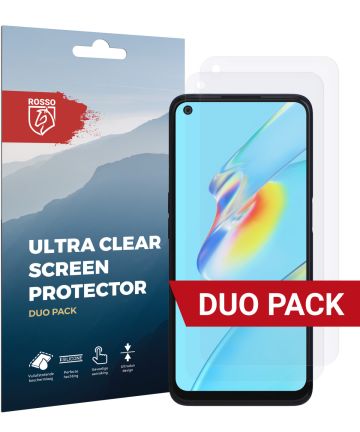 Rosso Oppo A54 Ultra Clear Screen Protector Duo Pack Screen Protectors