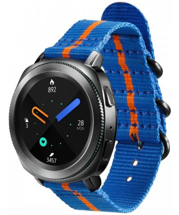 Origineel Samsung Premium Nato Universeel Watch 20MM Bandje Blauw Bandjes