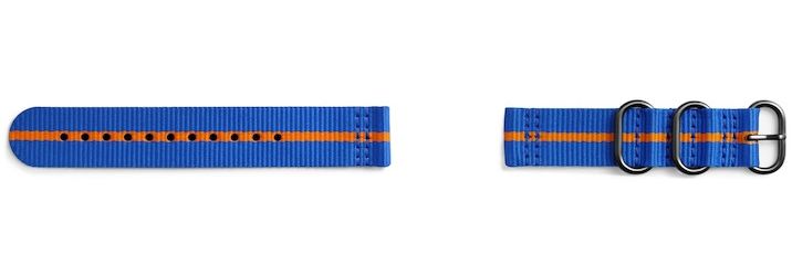 Origineel Samsung Premium Nato Universeel Watch 20MM Bandje Blauw afbeelding 4