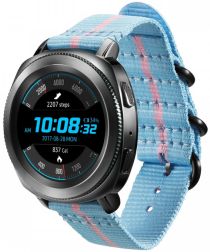Origineel Samsung Premium Nato Universeel Watch 20MM Bandje Lichtblauw