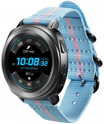 Origineel Samsung Premium Nato Universeel Watch 20MM Bandje Lichtblauw Bandjes