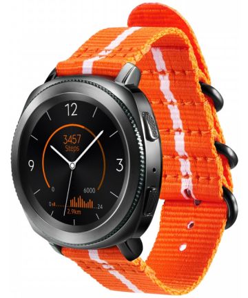 Origineel Samsung Premium Nato Universeel Watch 20MM Bandje Oranje Bandjes