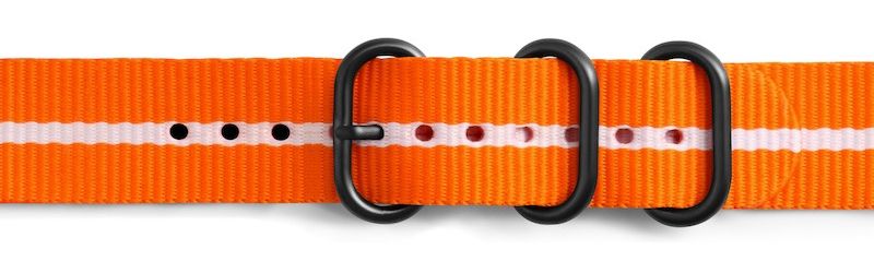 Origineel Samsung Premium Nato Universeel Watch 20MM Bandje Oranje afbeelding 2