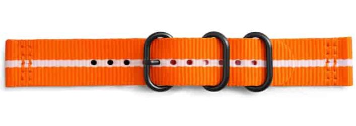 Origineel Samsung Premium Nato Universeel Watch 20MM Bandje Oranje afbeelding 6