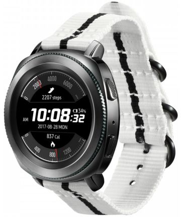 Origineel Samsung Premium Nato Universeel Watch 20MM Bandje Wit Bandjes