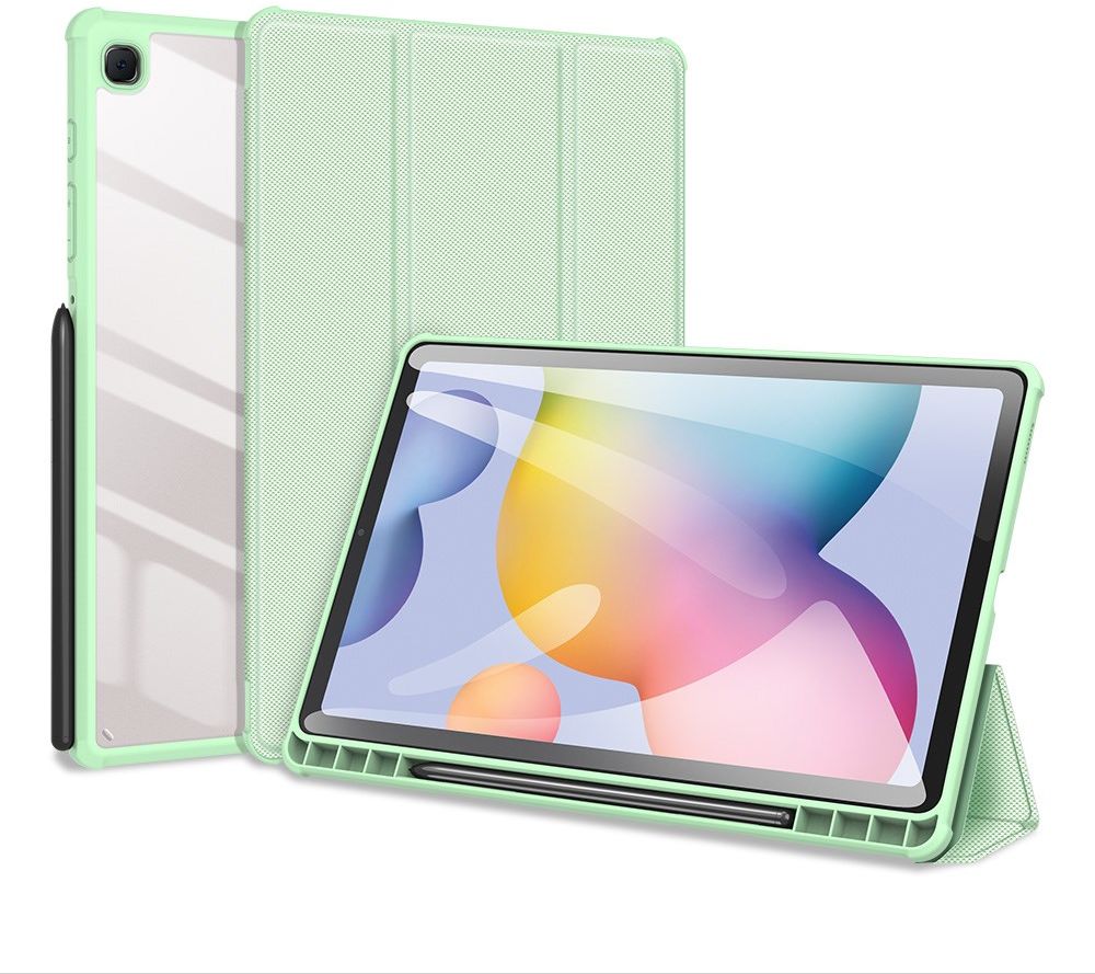 Dux Ducis Toby Galaxy Tab S6 Lite Tri-Fold Bookcase Groen | GSMpunt.nl