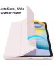 Dux Ducis Toby Samsung Galaxy Tab S6 Lite Hoes Tri-Fold Bookcase Roze